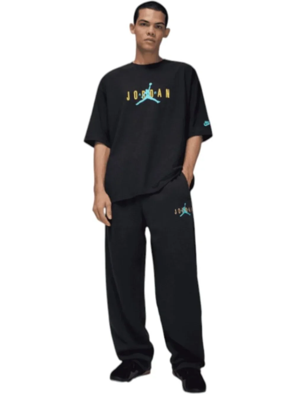Air Jordan 11 Gamma Blue Brooklyn Oversized Fit Crew Men's Sizes S M L XL NWT